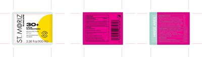 Primary Container Front And Information Panels (St Moriz Spf 30 Face 3.38usfloz Us 24.10.24)
